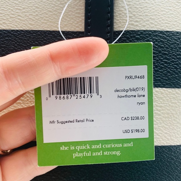 NWT Kate Spade Hawthorne Lane Ryan Striped Tote - Picture 11 of 15